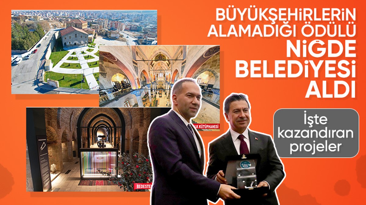 Büyükşehirlerin alamadığı ödülü Niğde Belediyesi aldı