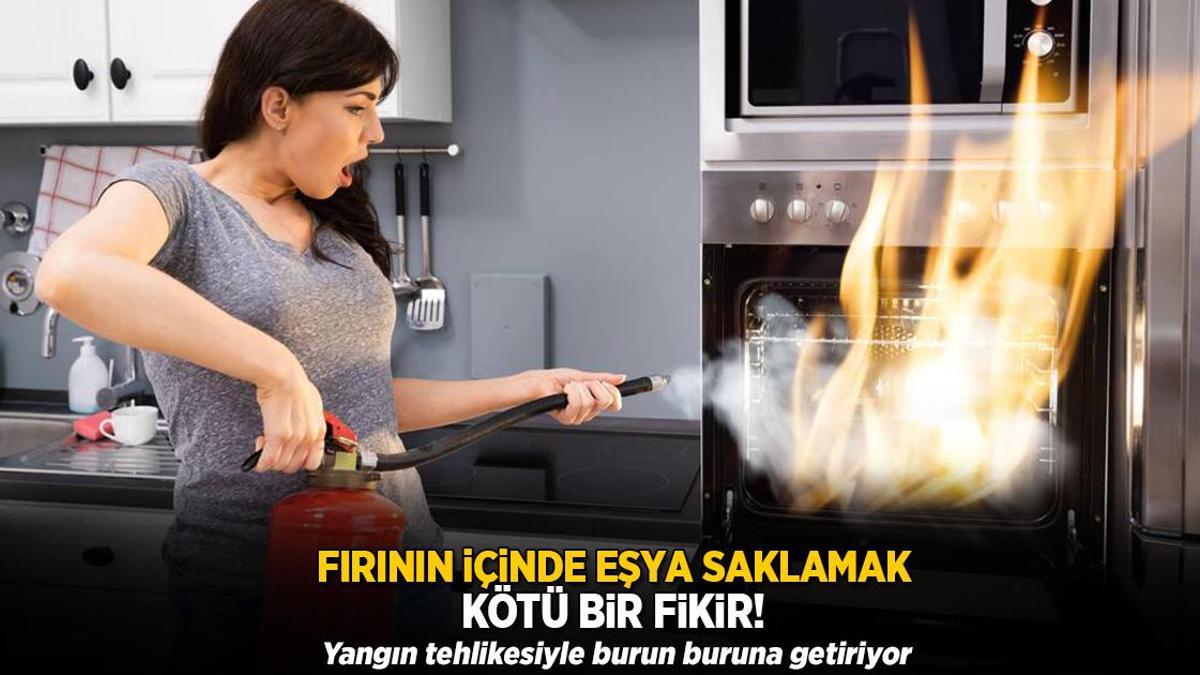Evi küle çeviren hata! Fırını dolap gibi kullanan yandı, durduk yere tutuşuyor